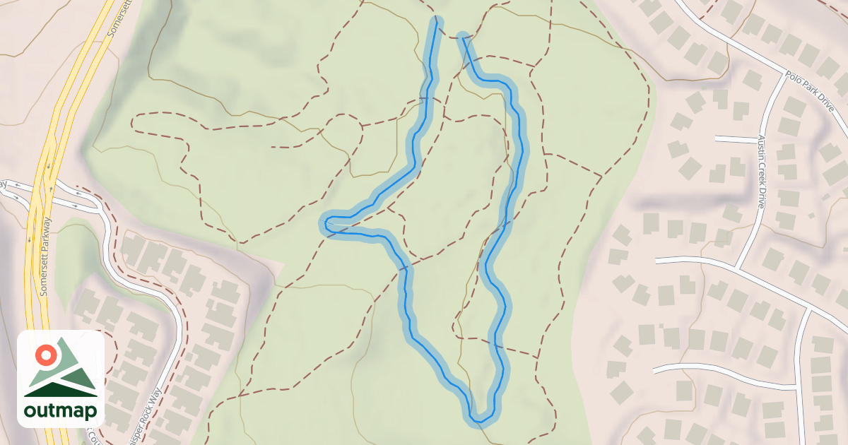 Map of South Perimeter Trail