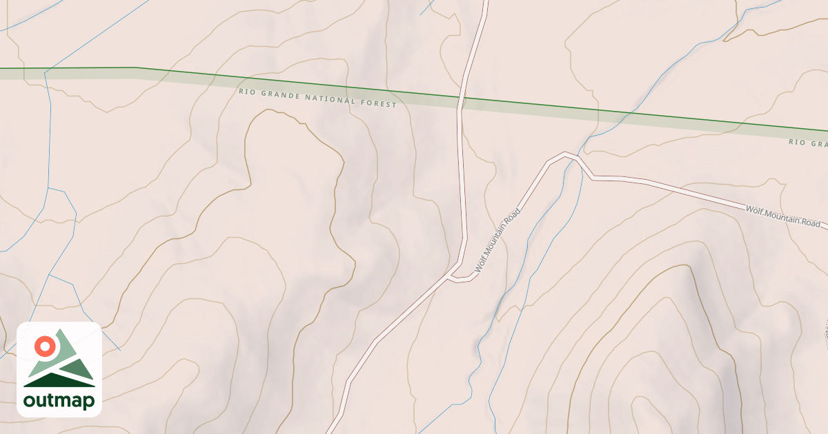 Map of SANDERSON