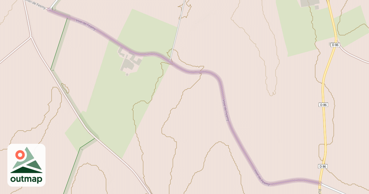 Map of Voie de Fesmy