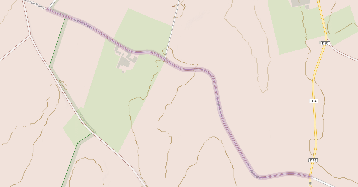 Map preview of Voie de Fesmy