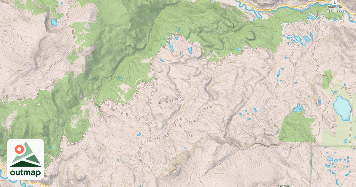 Map of SILVER LAKES