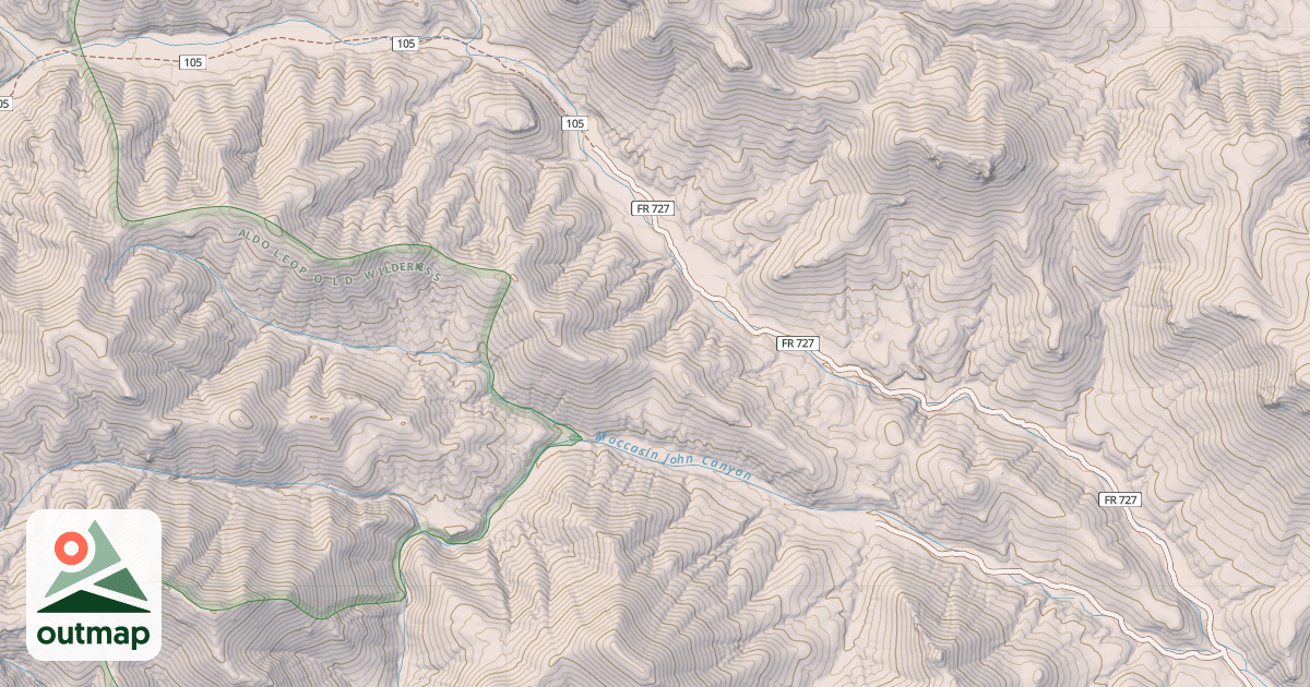 Map of Dines Trail