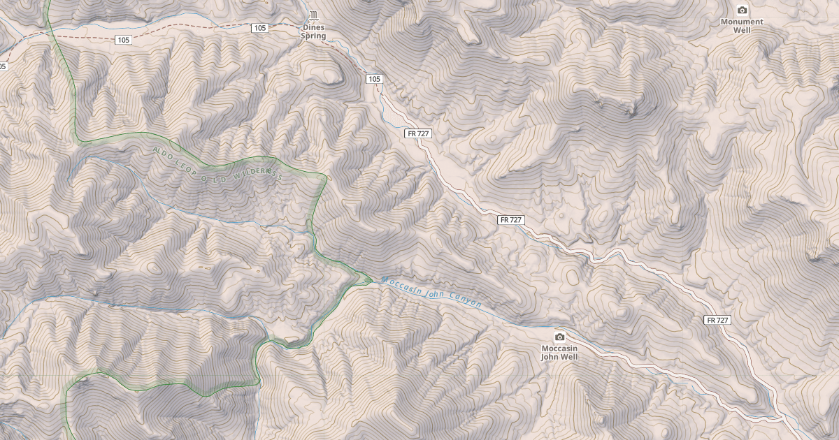 Map preview of Dines Trail