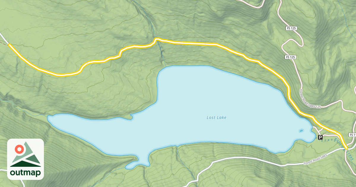 Map of Forest Road 5480