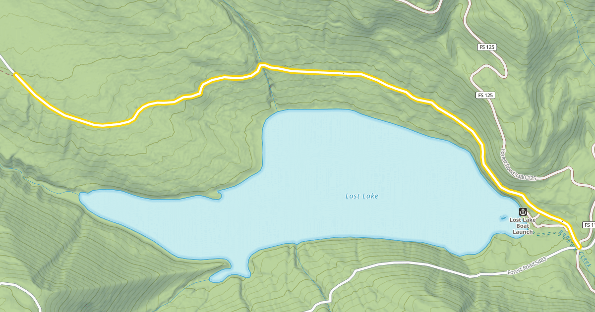 Map preview of Forest Road 5480