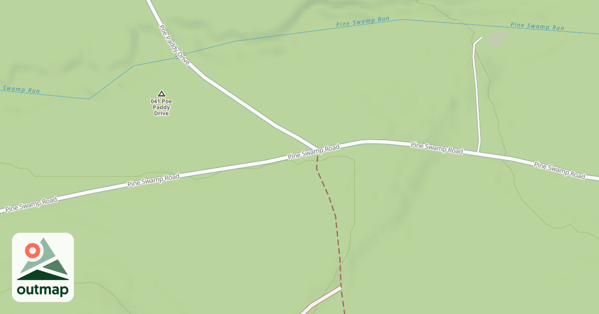 Map of Bald Eagle State Forest Snowmobile Trails in Centre