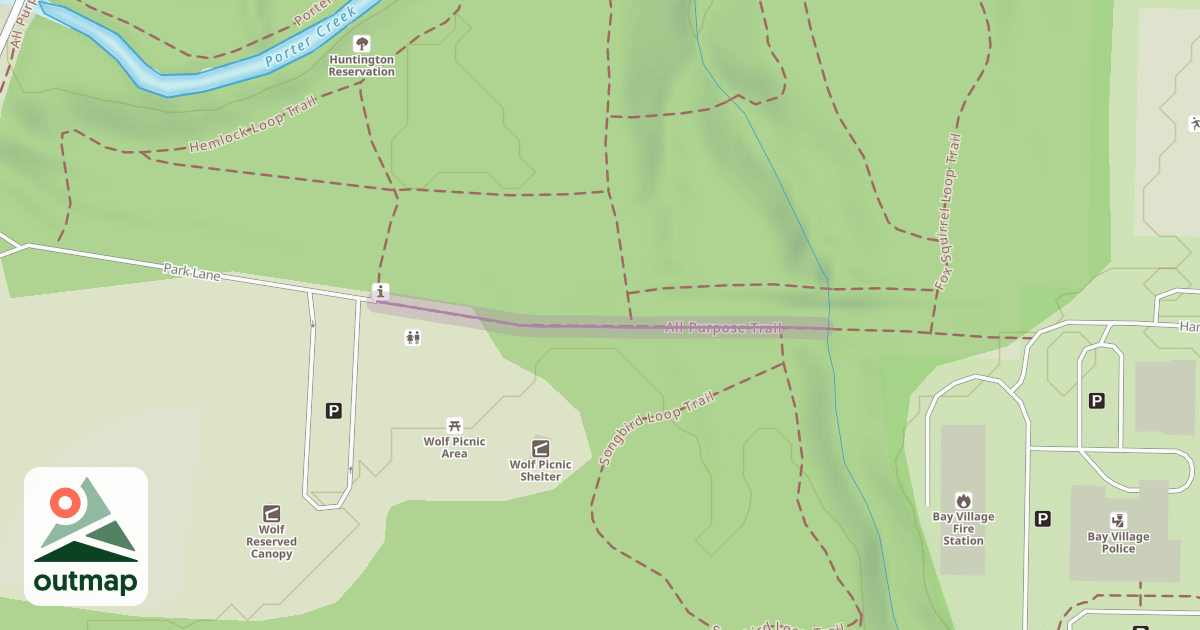 Map of All Purpose Trail