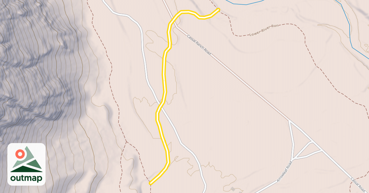 Map of Rattlesnake Cutoff
