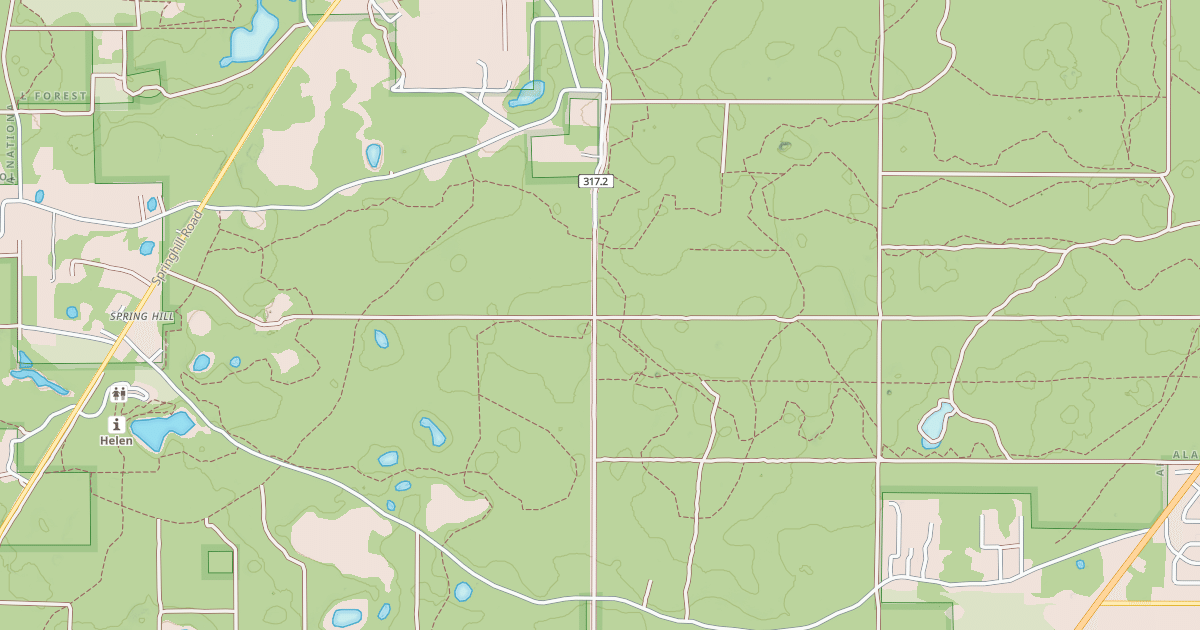Map preview of SPRINGHILL CUT-OFF