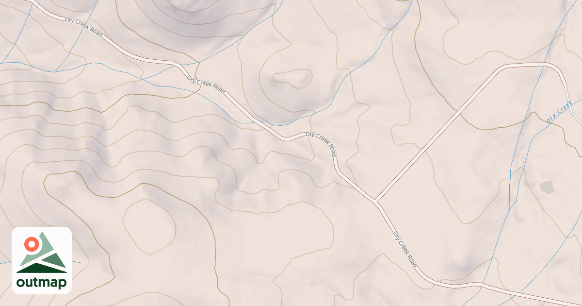 Map of DRY CREEK