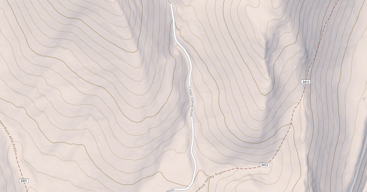 Map preview of Cedar Hollow Snomo Marked
