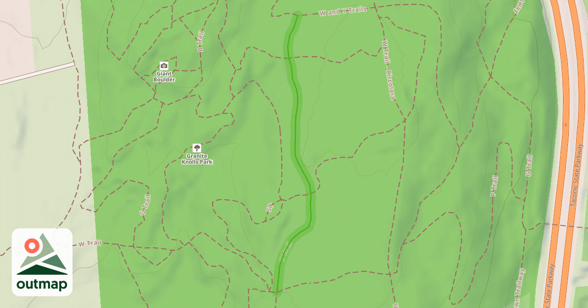 Map of Y Trail