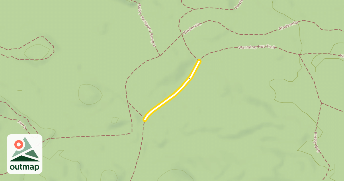 Map of Warming Hut Trail