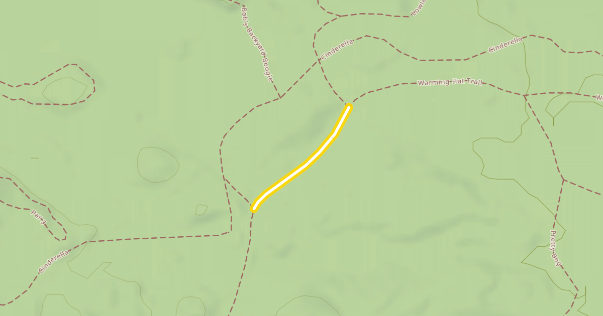 Map preview of Warming Hut Trail