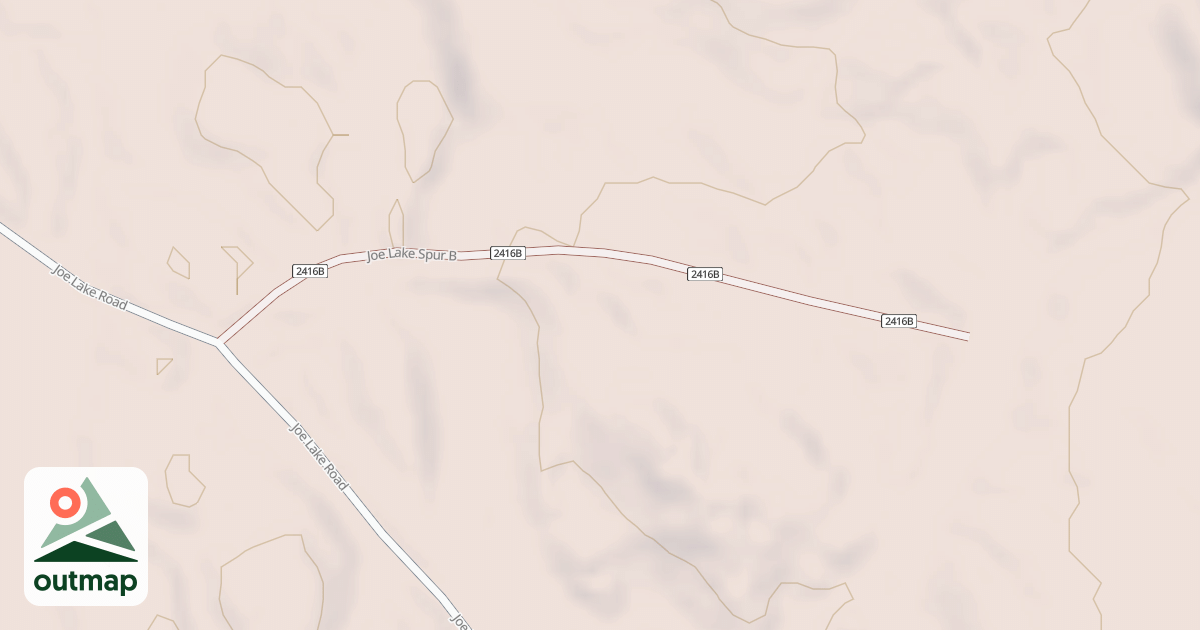 Map of JOE LAKE SPUR B