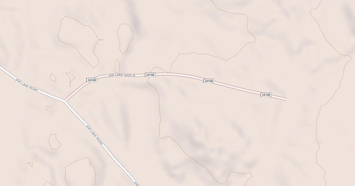 Map preview of JOE LAKE SPUR B