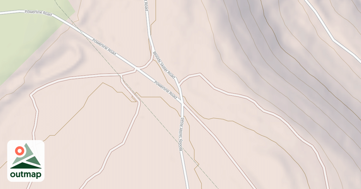 Map of Bloody Skillet ATV Trail