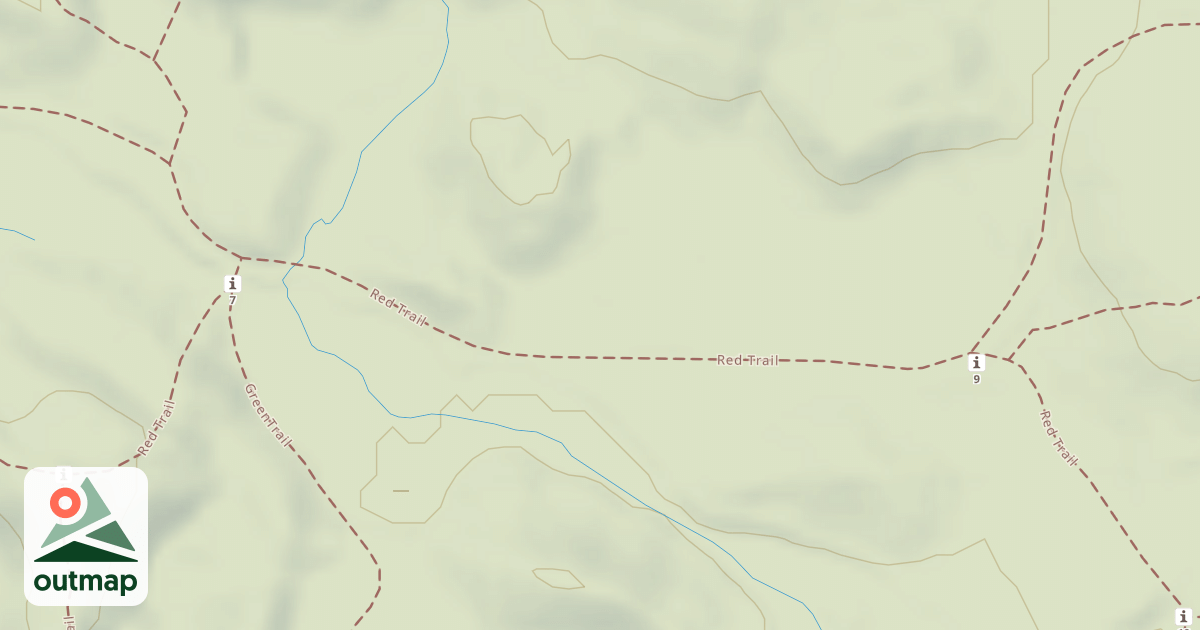 Map of Bald Mountain Rec. Area - Red Trail