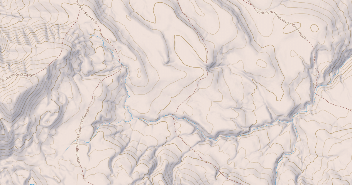 Map preview of Middle Piney North (H Trail)