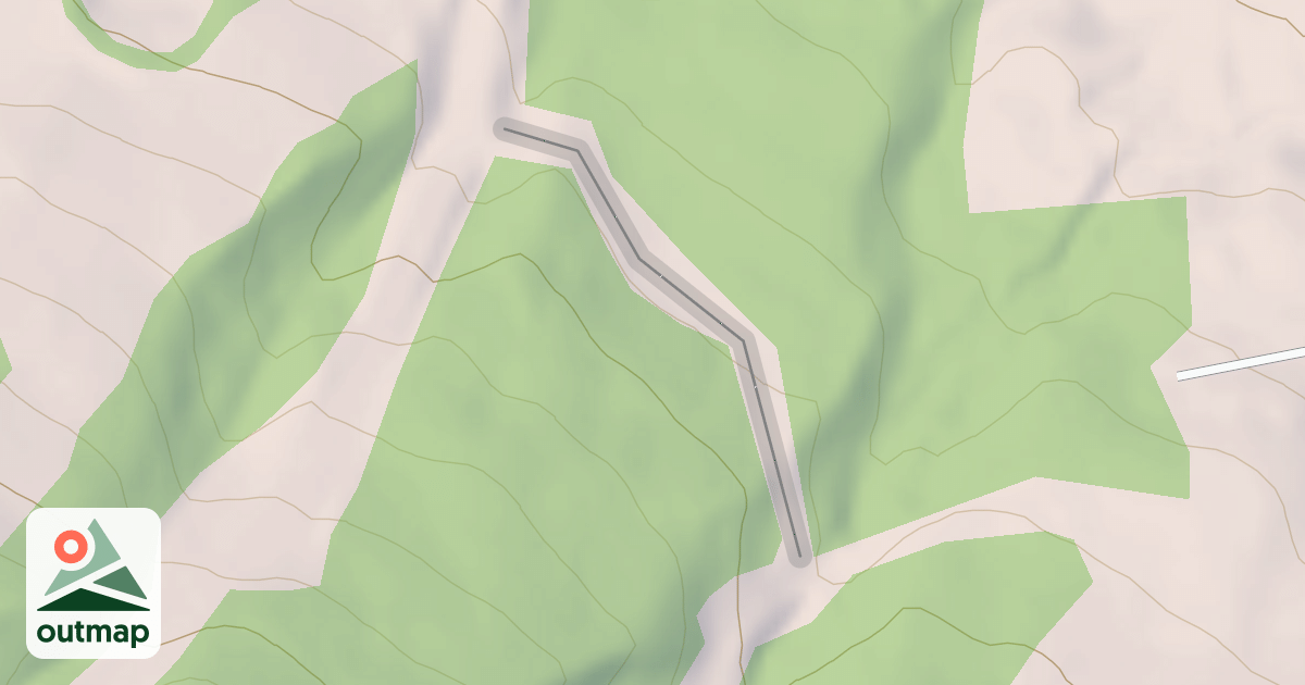 Map of Alpine to Craigleith Ski Across Trail