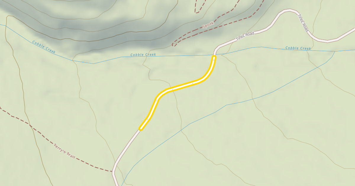 Map preview of Tintic Road