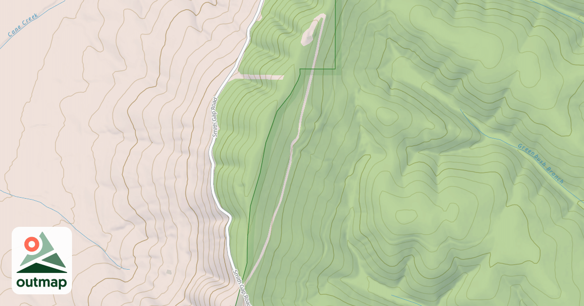 Map of SMITH GAP BR. A