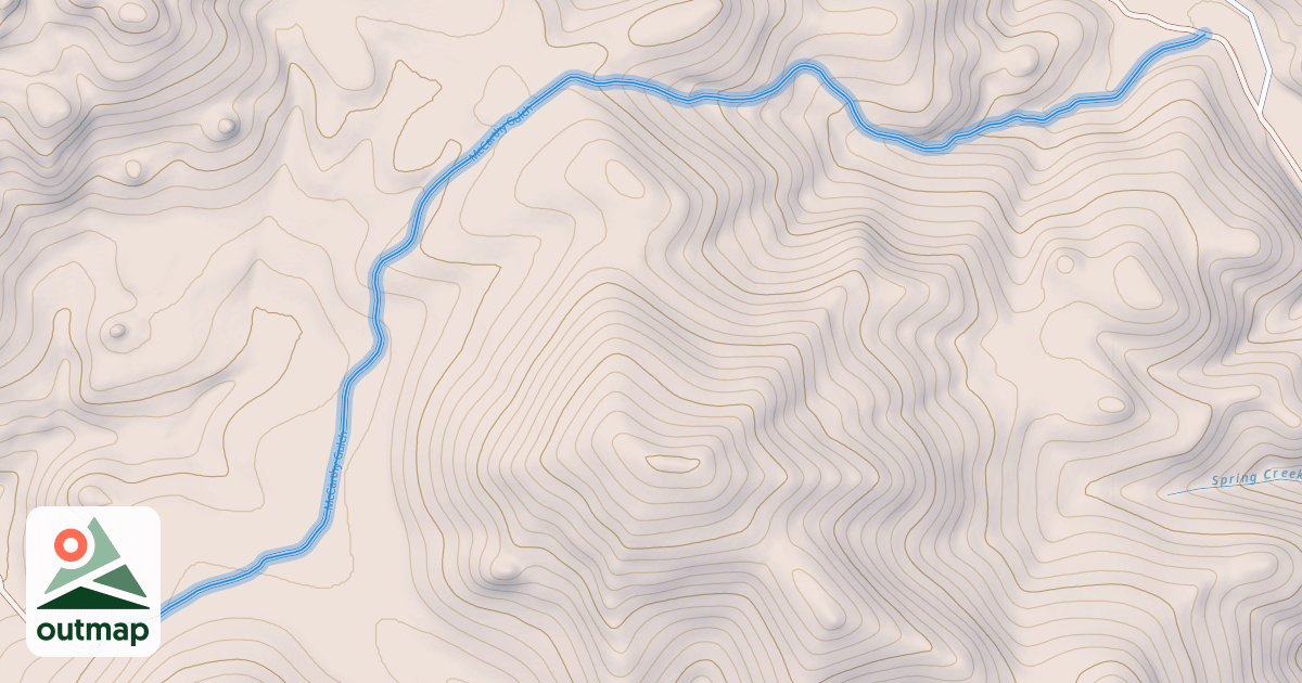 Map of McCarthy Gulch