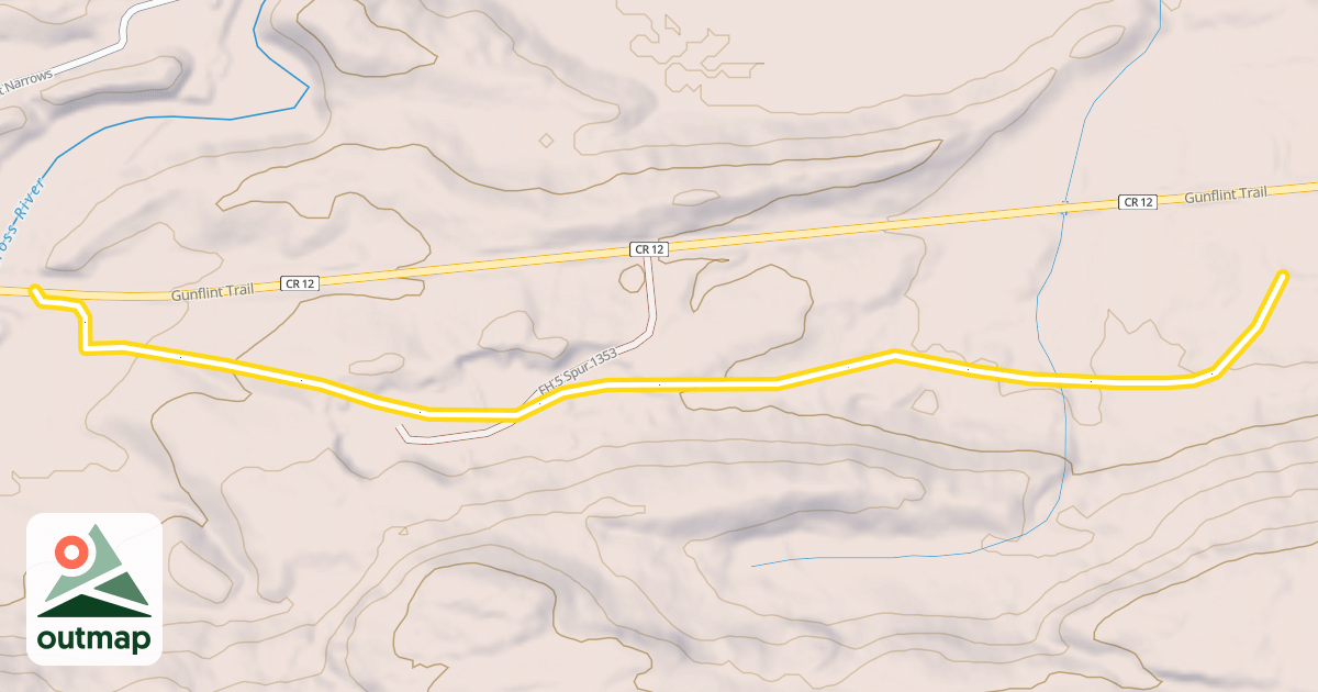 Map of Aspen Alley Trail
