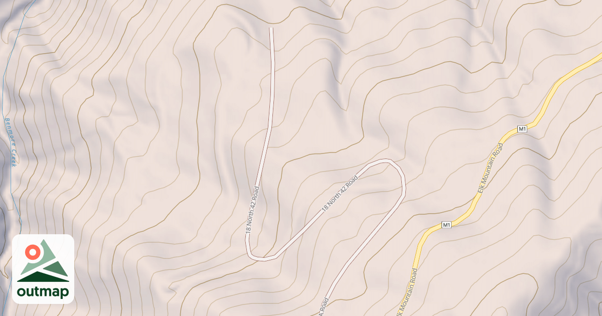 Map of BENMORE