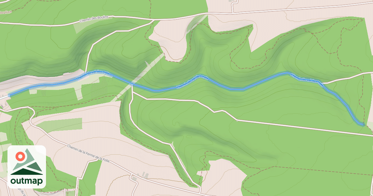 Map of Chemin du val des crots