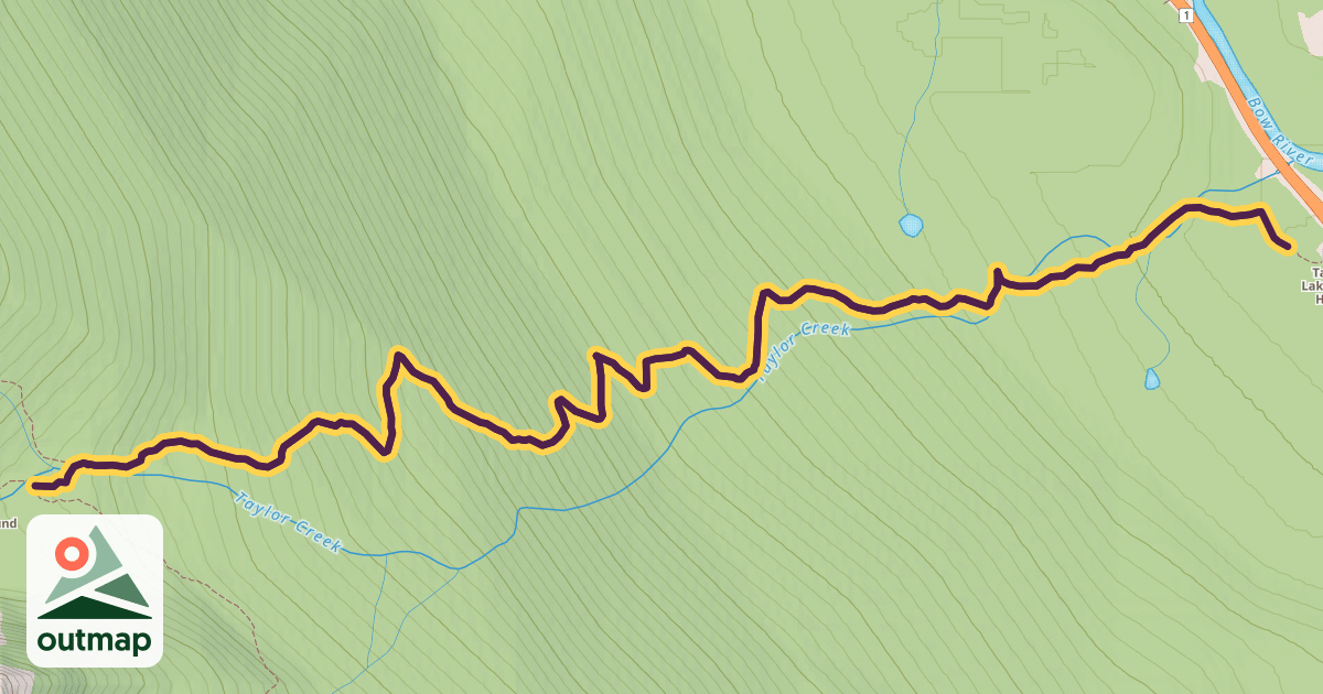 Map of Taylor Lake Trail