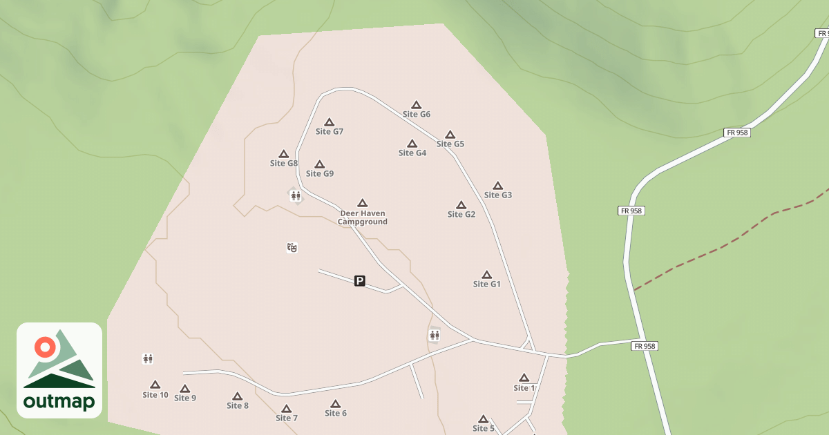 Map of DEER HAVEN GROUP CG LOOP A