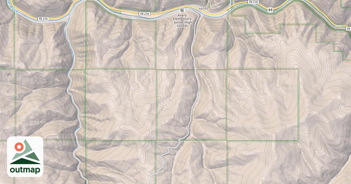 Map of KELLEY CREEK