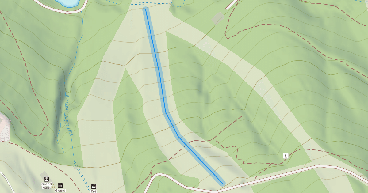 Map preview of Stade de Slalom