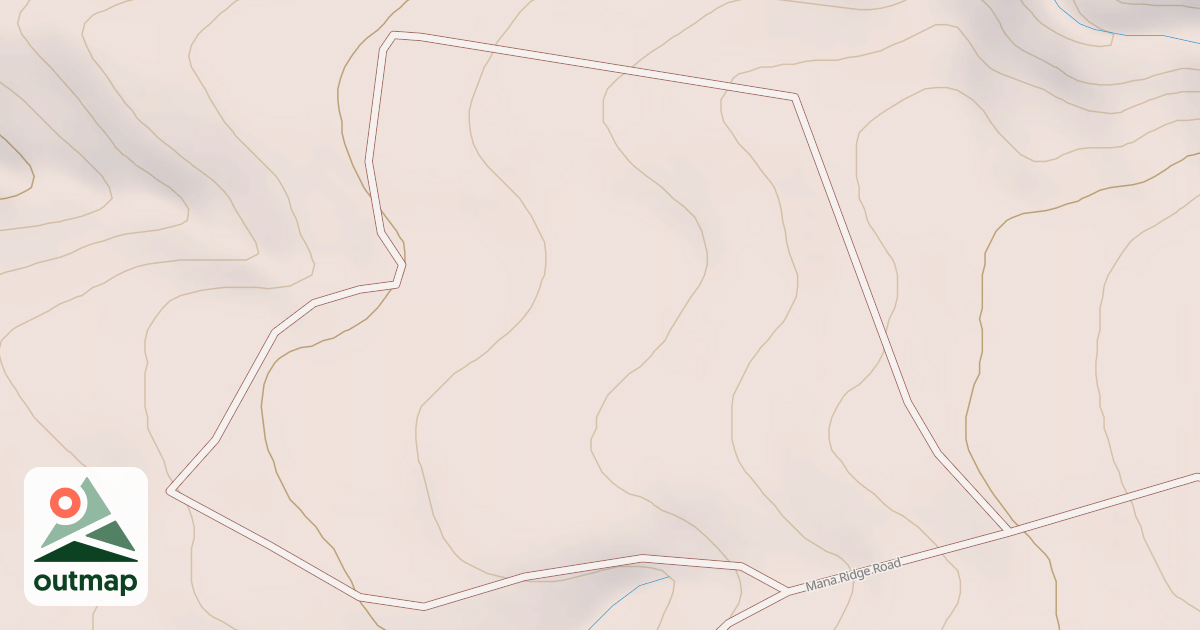 Map of Papaalai-Mana Ridge Road