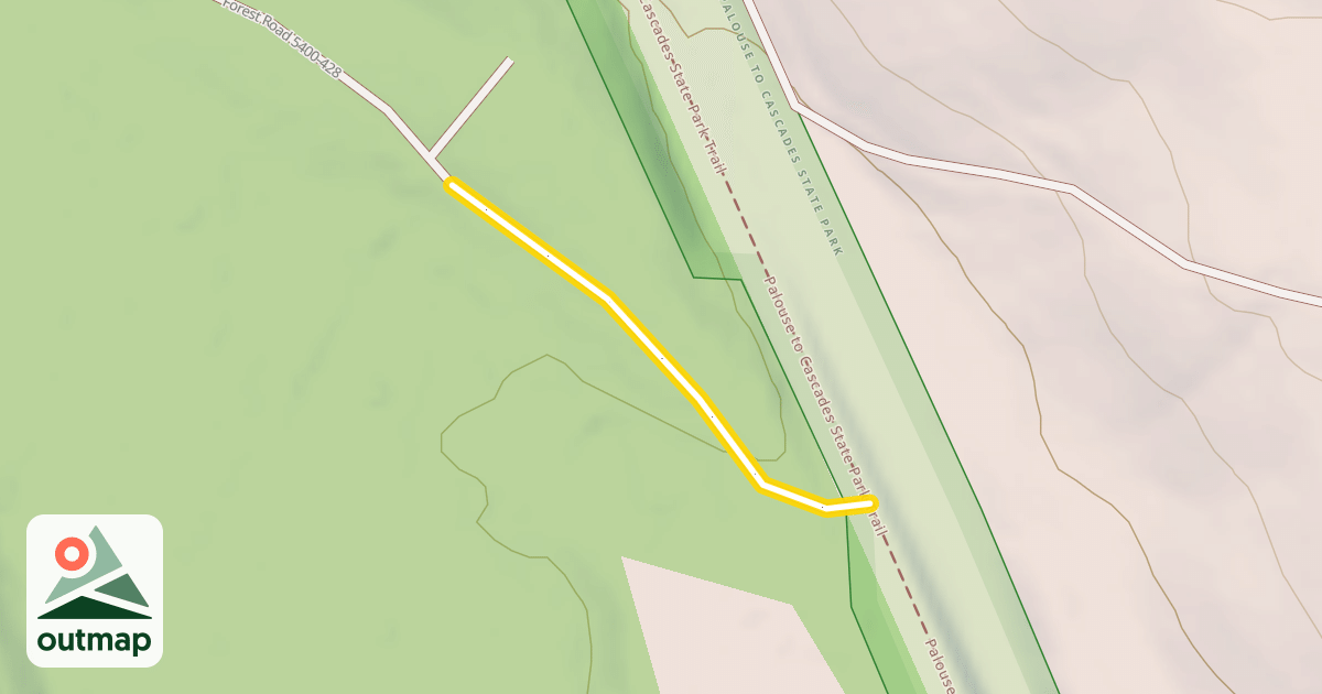 Map of Forest Road 5400-428