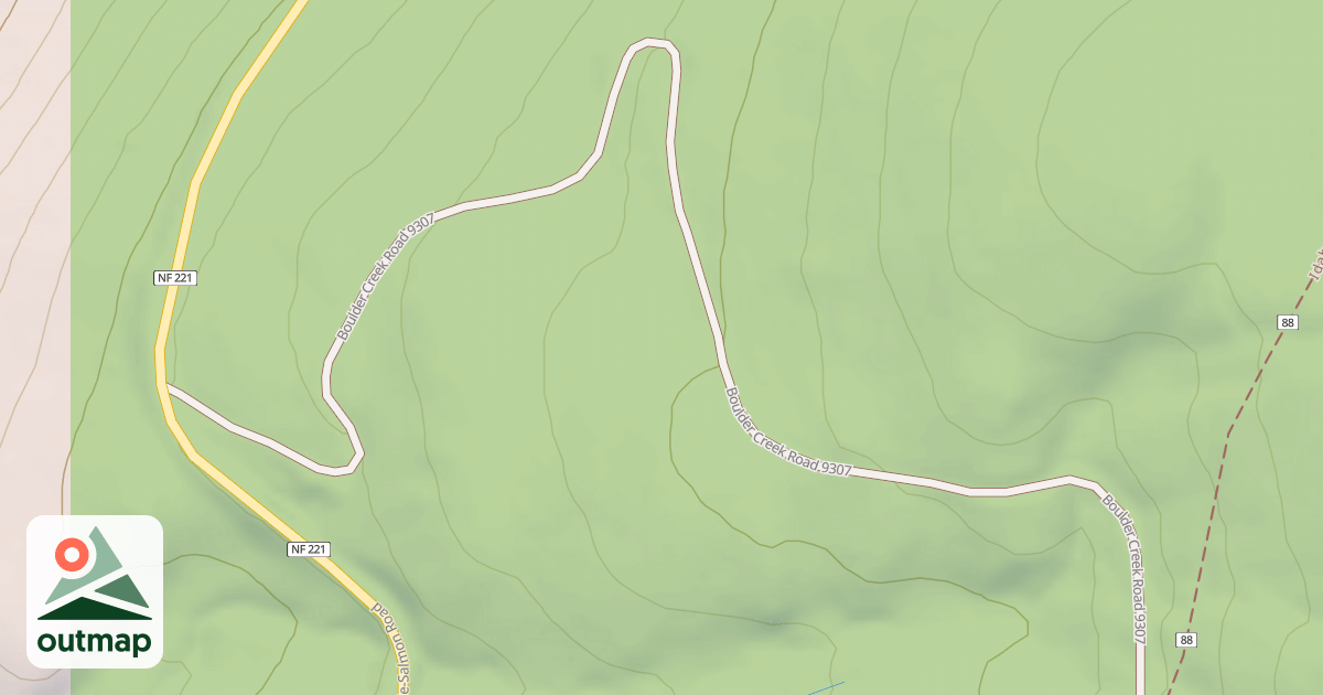 Map of BOULDER CR #1