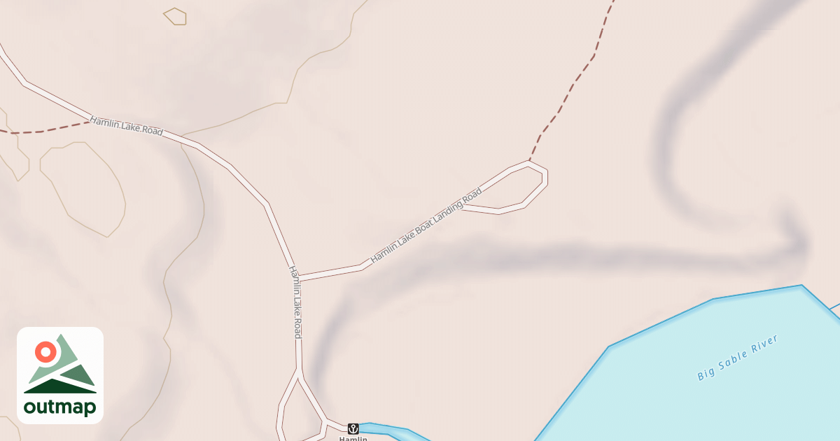 Map of HAMLIN LAKE BOAT LANDING