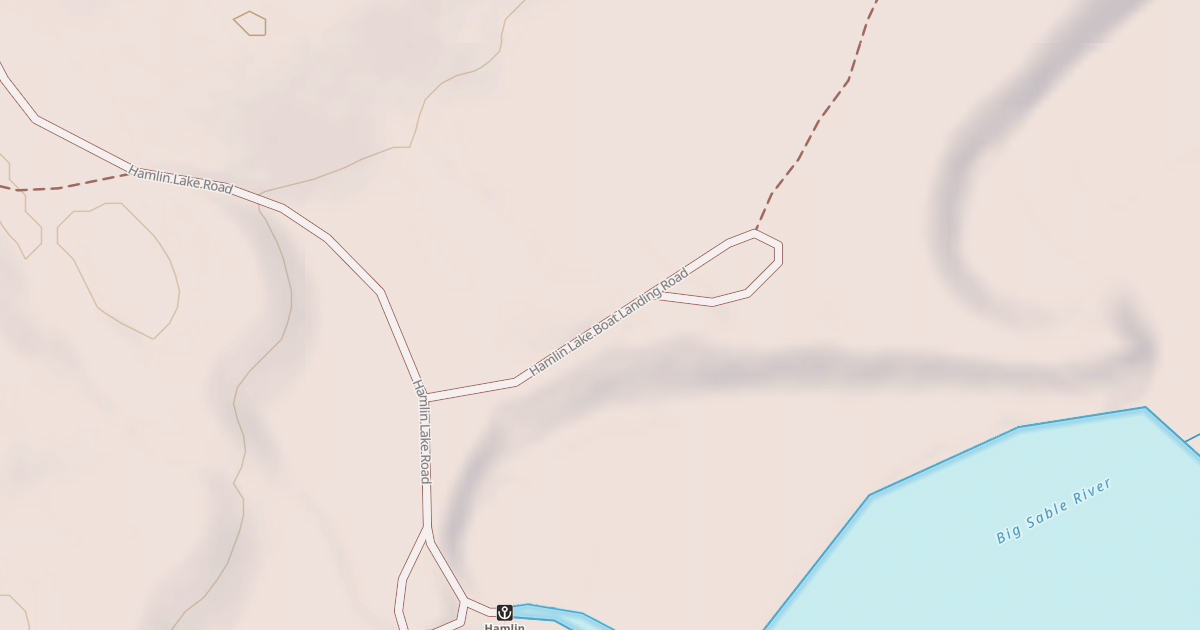Map preview of HAMLIN LAKE BOAT LANDING