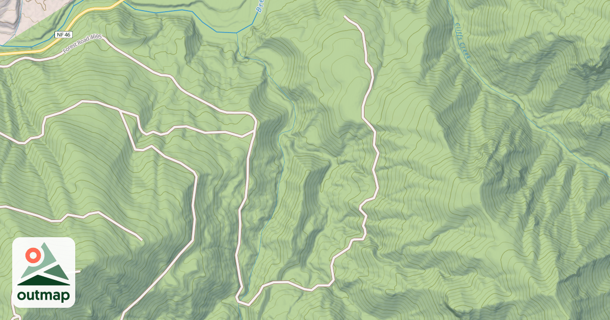 Map of SLIDE CREEK