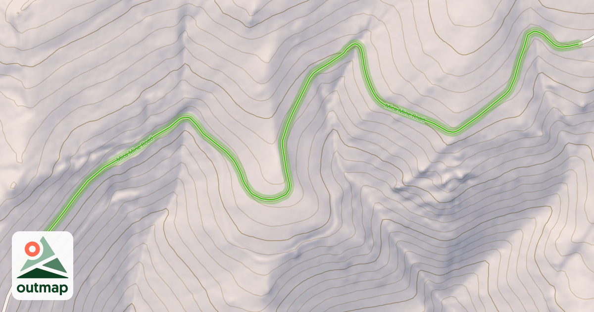 Map of Mica Mine Road