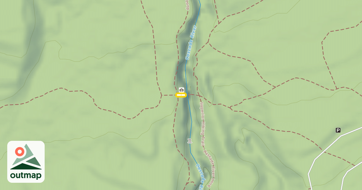 Map of Superior Hiking Trail - Cascade River Loop