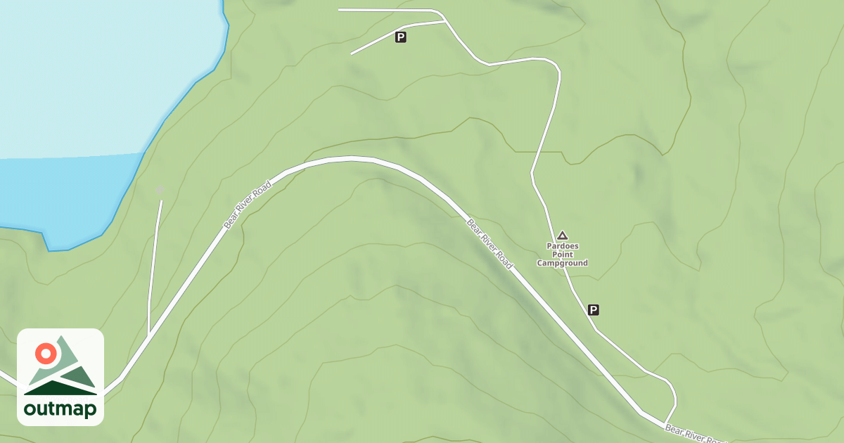 Map of PARDOE POINT ROAD