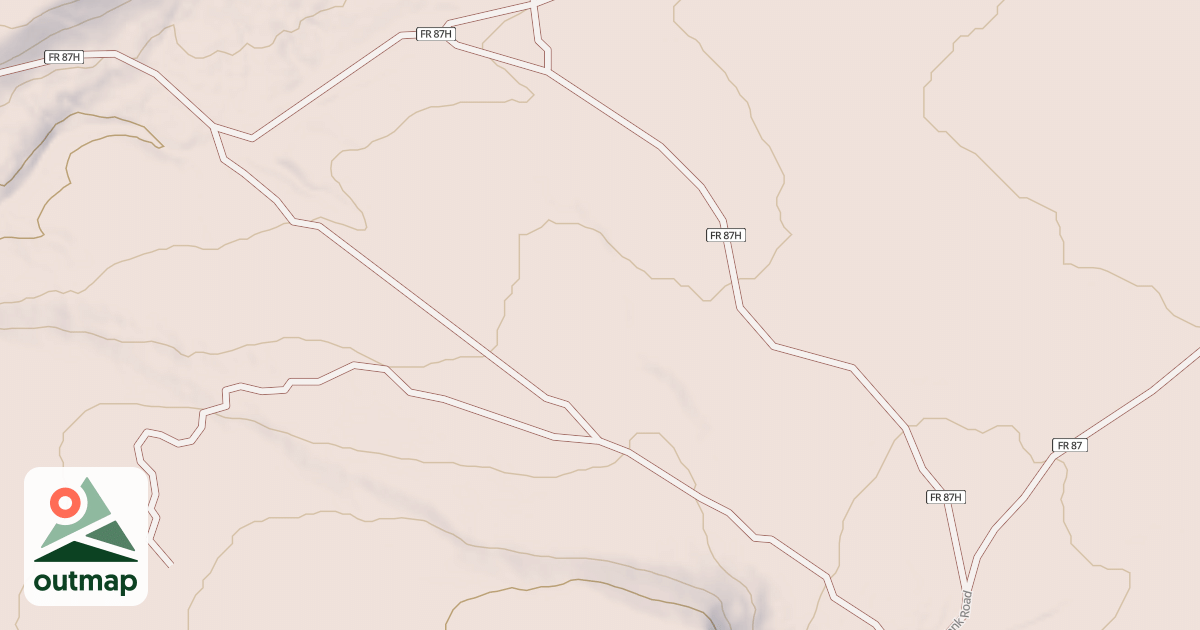 Map of USFS Motor Vehicle Use Map Roads {128C35B3-B6CD-4F11-8643-96AB6654F74D}