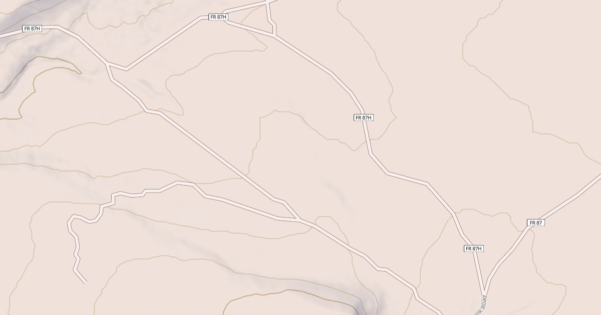 Map preview of USFS Motor Vehicle Use Map Roads {128C35B3-B6CD-4F11-8643-96AB6654F74D}
