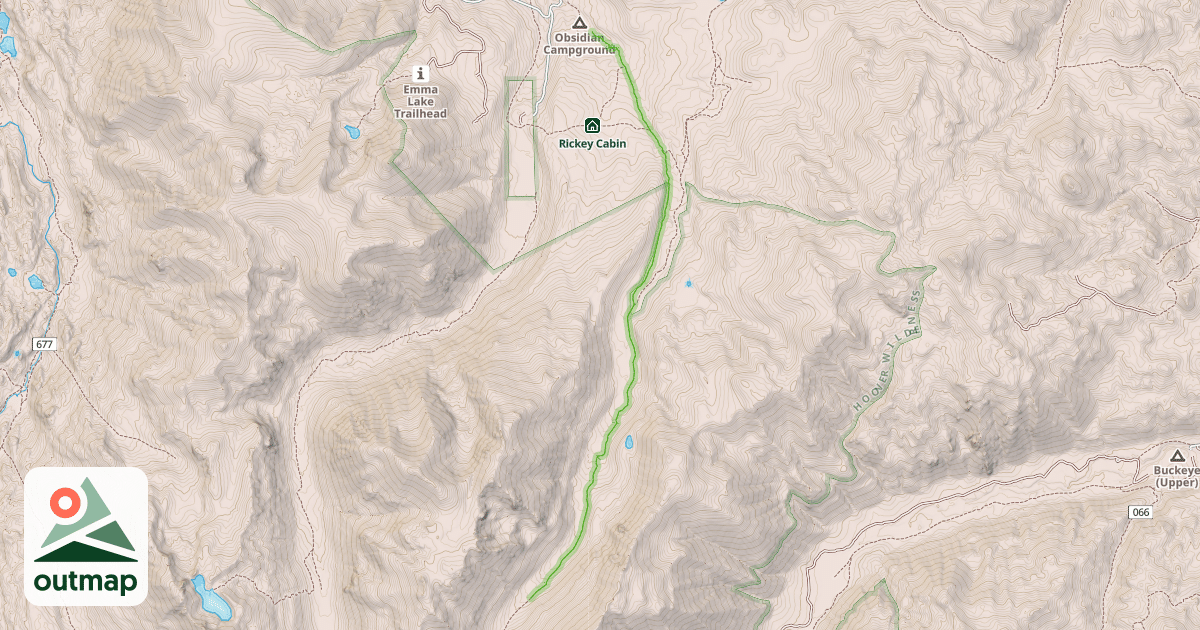 Map of Molybdenite Creek Trail