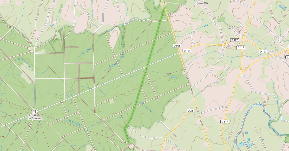 Map preview of Sentier du Quêne au Leu à la Porquerie