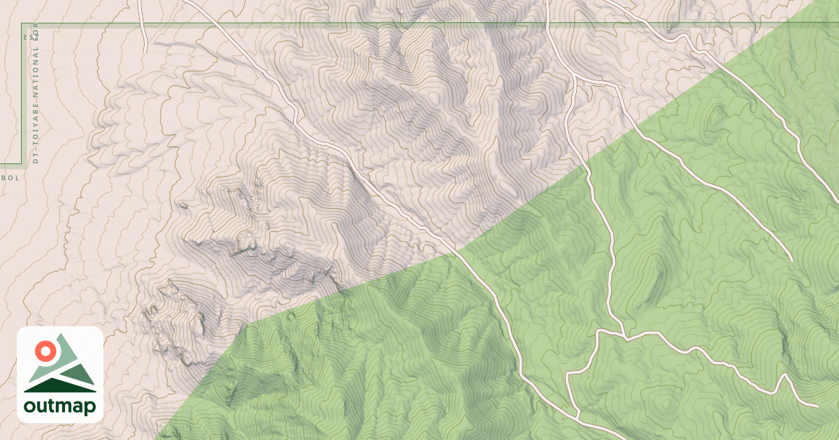 Map of IRWIN CANYON