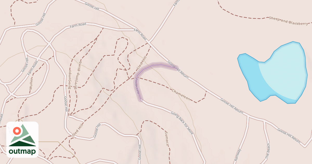 Map of Finish Line