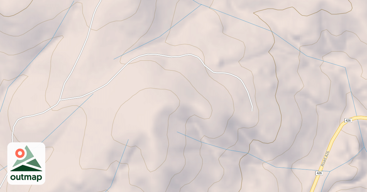 Map of BROKEN SHOVEL MINE B SPUR T2